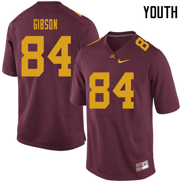 Youth #84 Erik Gibson Minnesota Golden Gophers College Football Jerseys Sale-Maroon